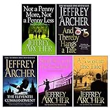 Jeffrey Archer 5 Books Collection Set (And Thereby Hangs A Tale, Shall We Tell the President?, A Twist in the Tale, Not A Penny More Not A Penny Less, The Eleventh Commandment)