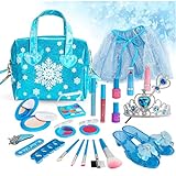 Flybay Kids Makeup Kit for Girl, Real Makeup Set for Little Girls, Washable Makeup Kits Toys, Princess Dress Up Pretend Play Toys, Birthday for Age 3 4 5 6 7 8 Years Old Girls