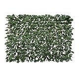 Expandable Fence Privacy Screen for Balcony Patio Outdoor,Decorative Faux Ivy Fencing Panel,Artificial Hedges (Single Sided Leaves)