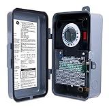 GE Heavy-Duty 7-Day Digital Box Timer Switch, Metal, Tamper Resistant, Battery Backup, Universal Voltage, 120, 240, 277 VAC, NEMA 3R-Rated, Indoor/Outdoor, Ideal for Pool Pumps, Water Heaters, 46537