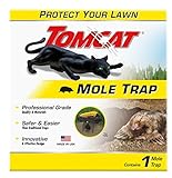 Tomcat Mole Trap, Innovative and Effective Mole Remover Trap Kills Without Drawing Blood, Reusable and Hands-Free, 1 Trap
