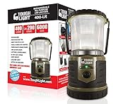 Tough Light LED Rechargeable Lantern - 200 Hours of Light Plus a Phone Charger for Hurricane, Emergency or Camping, Long Lasting Battery- Free 2 Year Warranty