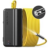 DEPSTECH Dual Lens Wireless Endoscope, 1080P Scope Camera with 7 LED Lights, 0.31In Lens Video HD Inspection Camera, Zoom Waterproof Borescope Semi-Rigid Cable for Android & iOS Phone or Tablet-16.5FT