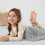 Sivio Weighted Lap Pad for Kids, Toddler Weighted Blanket with Minky Dots 2lbs 20' x 30', Children Heavy Blanket for Nap and Deep Sleep, Soft and Breathable Weighted Throw, Grey