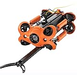 200m Underwater ROV Robot with 4K Camera, 300Wh Battery Professional Drones, GPS Sonar Chasing M2 Pro Underwater ROV Robot for Sea Diving (M2 Pro with Arm)