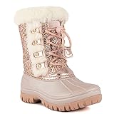 LONDON FOG Girls Youth and Toddler Icelyn Cold Weather Warm Lined Snow Boot girls boot in youth and toddler sizes white size 3