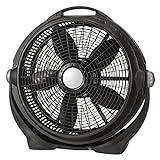 NW 20' Wind Machine Air Cirulator Floor Fan with 3 Speeds,Black