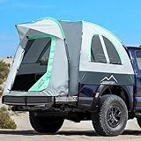 Pickup Truck Tent, Waterproof PU2000mm Truck Tent for Camping 5.5-6 Ft Bed,2-Person Sleeping Truck Bed Tent with Double Layer Design Windows, Pickup Tent with Expandable Triangle Sunshade Awning