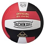 SV5WC Red, White and Black Volleyball (EA)