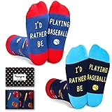 HAPPYPOP Kids Socks Boys Socks Girl Socks Boy Baseball Socks Kids Baseball Socks, Boy Gifts Girl Gifts Baseball Gifts For Boys Baseball Gifts For Boy 7-10