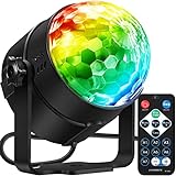 Party Lights, RGB Dj Disco Ball Light with Sound Activated & Remote Control, Stage Light for Home Room Dance Parties Bar Karaoke Xmas Wedding Show Club