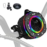 Himiway Portable Bluetooth 5.0 Bike Speaker with Mount IPX7 Shower Speaker 360HD Surround Sound Wireless Dual Pairing Waterproof Radio for Riding, Party, Camping, Black