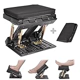 Scalebeard Foot Rest Under Desk for Office Use,Adjustable Footrest with Removable Foam Cushion-Washable Cover,Underdesk Footrest with 4-Level Height Massage Beads for Home Office Work（Black）