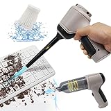 PeroBuno Air Duster, Keyboard Cleaner, Vacuum & Compressed Air & Blower 3-in-1, 35000 RPM Electric Canned Air Kit, Cordless Air Can for Computer Desk Electronics Dust Cleaning, Rechargeable Battery