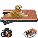 DOK Dog-DOK Inflatable Dock Platform: Safe & Easy Water Access for Dogs Up to 230 lbs; Floating Non-Slip EVA Foam with Dog Boat Ramp for Pool, Dock, & Lake | Military Grade & High Visibility