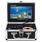 doorslay Underwater Fishing Camera 7Inch/9Inch LCD Monitor Fish Finder IP68 Waterproof 1200TVL Fishing Camera 12pcs Infrared Lights with 15m/30m/50m Cable for Sea Lake Boat Ice Fishing