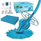 U.S. Pool Supply Octopus Professional Automatic Pool Vacuum Cleaner & Hose Set - Powerful Suction That Removes Swimming Pool Debris, Cleans Floors, Walls, Steps - Quiet Cleaning Side Climbing Sweeper
