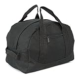 12' Mini Two Tone Duffle Bag (Black)