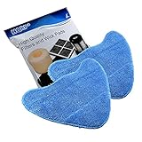 HQRP 2-Pack Microfiber Steam Mop Pads Replacement for Hoover Part WH01000 Compatible with Hoover WH20200 WH20201 Steam Mops, WH20300 Canister Steam Cleaner Steamer