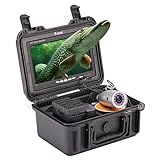 Eyoyofishcam Underwater Fishing Camera, Ice Fishing Camera, Portable Fish Finder Camera HD 1000 TVL 12PCS Infrared Waterproof Camera with 7 Inch LCD Monitor, Carrying Case for Lake Boat Kayak Ice Fish