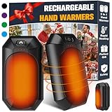 Hand Warmers Rechargeable 2 Pack, Portable Pocket Heater Cute USB 2 in 1 Hand Warmers, Best Winter Gift for Hunting Outdoor Indoor Camping and Golf Football, for Men Women and Kids
