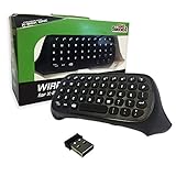 Old Skool Xbox One Chatpad - Mini Wireless Keyboard with 3.5m Headphone Jack 2.4G Messenger Pad Text Pad for Microsoft Xbox One Controller Black