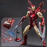 Ironman Mark 85 Action Figure Ironman Mark Series Model Deluxe Painting All Joints Movable 7 Inch Collectible Action Figure (Mark85)