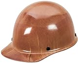 MSA 82018 Skullgard Cap Style Safety Hard Hat with Staz-on Pinlock Suspension | Non-slotted Cap, Made of Phenolic Resin, Radiant Heat Loads up to 350F - Large Size in Natural Tan