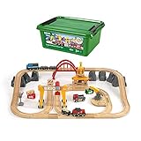 Brio 33097 Cargo Railway Deluxe Set | 54 Piece Train Toy with Accessories and Wooden Tracks for Kids Age 3 and Up