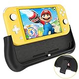 NEWDERY Battery Charger Case for Nintendo Switch Lite 5.5' , Support PD & QC 3.0 Fast Charging, Built-in 10400mAh Portable Backup Charger Station, Battery Charger Pack with Kickstand & Game Card Slot