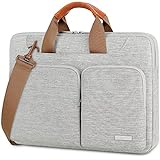 Lacdo 360° Protective Laptop Shoulder Bag Sleeve Case for 13 inch New MacBook Air M2 A2681 M1 A2337 A2179 A1932 | 13' New MacBook Pro M2 M1 A2338 A2251 A2289 A2159 | Surface Book 3 2 Computer, Gray
