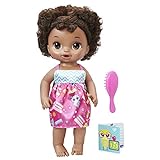 BABY ALIVE READY FOR SCHOOL BABY: Baby Doll with Black Curly Hair, School-Themed Dress, Doll Accessories Include Notebook & Brush, Doll For 3-Year-Old Girls and Boys and Up (Amazon Exclusive)