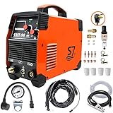 Plasma Cutter, Max Cutting Thickness 20MM, 50A Inverter DC Inverter 110/220V Dual Voltage Cutting Machine with Free Accessories Easy Cutter Welder