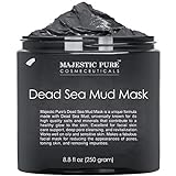 MAJESTIC PURE Dead Sea Mud Mask for Face and Body - Natural Skin Care for Women and Men - Best Facial Cleansing Clay for Blackhead, Whitehead, Acne and Pores - 8.8 fl. Oz