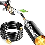 Propane Torch Weed Burner Torch - Weed Torch with 10FT Hose, 800 000 BTU High Output Outdoor Torch Kit for Garden Stumps Wood Ice Snow Roofing