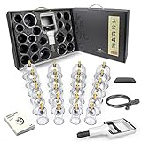 DEFUNX Cupping Therapy Set 24 Cups - Cupping Kit for Massage Therapy Professional Chinese Cupping Set with Case Pump Suction Cups for Cellulite Muscle Pain Relief Physical Therapy