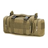 FAMI Fanny Deployment Bag Tactical Waist Pack Small Sling Pack Hand Carry Bag Handlebar Bag-Tan