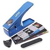LYCC DIY guitar pick manufacturer luxury gift package, guitar pick hole puncher, guitar pick hole punch kit, with pick clip matte strip and 4 picks(blue)