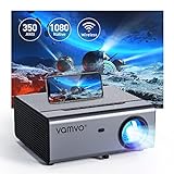 Vamvo Portable Projector, 2023 Upgraded WiFi Projector Native 1080P Full HD Outdoor Movie Projector, Home Theater Video Projector Compatible with iOS/Android/XBox/PS4/PS5/TV Stick/HDMI/USB