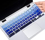 Keyboard Cover for Lenovo Chromebook Flex 5 5i 13' / IdeaPad 3 Chromebook 11.6 / Chromebook Flex 3 11 / Lenovo Spin X360 2-in-1 Chromebook/Chromebook C330 C340 100e 300e 500e 11.6, Gradual Blue