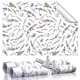 BBTO 20 Sheet Fragrant Drawer Liners for Dresser Scented Cabinet Liners for Shelves 15.8x22 Paper Liner for Drawers and Cabinets Non Adhesive Drawer Paper Liner for Home Shelf Close (Lavender)