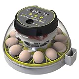 KEBONNIXS 12 Egg Incubator with Humidity Display, Egg Candler, Automatic Egg Turner, for Hatching Chickens