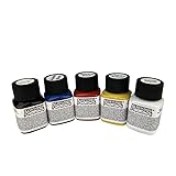 Alpha 6, AlphaNamel Hobby/Model Enamel Paint Primary Pack - 5 Essential Colors - Oil-based, Fast Drying, Suitable for Miniatures, Metal, Plastic, Vinyl, Wood and Rubber