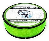 Reaction Tackle Monofilament Fishing Line- Strong and Abrasion-Resistant Nylon Mono Fishing Line, Freshwater and Saltwater Fishing Line Hi Vis Green 10/1600