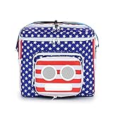 SUPER REAL The #1 American Flag Cooler with Speakers (Bluetooth, 20-Watt) for Parties/Festivals/Boat/Beach. Rechargeable Speaker Cooler, Works with iPhone & Android (2023 Edition)
