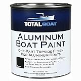 TotalBoat Aluminum Boat Paint for Canoes, Bass Boats, Dinghies, Duck Boats, Jon Boats and Pontoons (Black, 1 Quarts (Pack of 1))