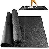Rellfit Walking Pad Mat with Perfect Thickness & High Rebound for Shock Absorption, Foldable and Lightweight Exercise Equipment Mat, Treadmill Mat to Protect Floor and Water Resistant for Home
