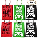 Video Game Party Supplies Favors,Gaming Party Bags for Video Game Birthday Party Supplies Decorations,Game of Party Bags Supplies Decorations Set of 15