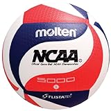Molten FLISTATEC Volleyball - Official NCAA Men's , Red/White/Blue