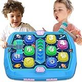 Whack A Mole Game for Toddlers, Toys for 3 4 5 6+ Year Old Boys/Girls, Interactive Educational Pounding Toys with 2 Hammers, Sound & Light, PK Mode, Birthday Xmas Toy Gifts for Kids Age 2 3 4 5 6+